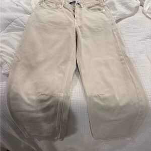 Citizens Of Humanity Cream Women Jeans Miro Barrel - EUC